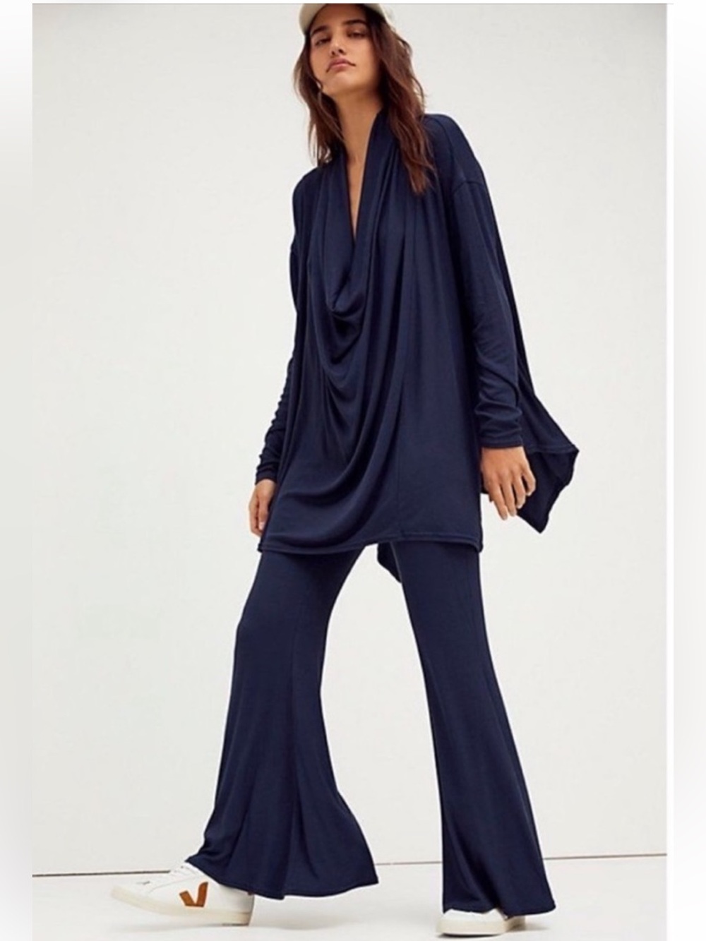 Free People Romy Set Navy Blue Large 2-Piece Oversized
Lounge Set *NWT*